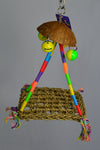 Birds Love SWING SM WITH SEAGRASS, COCONUT AND PLASTIC BALLS