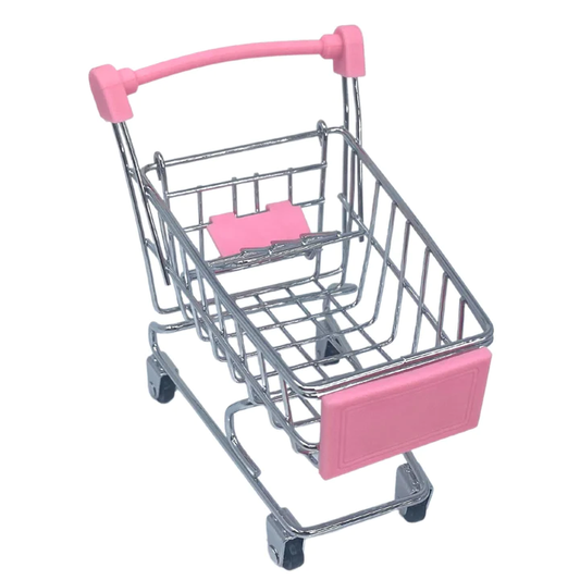 MINI SHOPPING CART LIGHT PINK