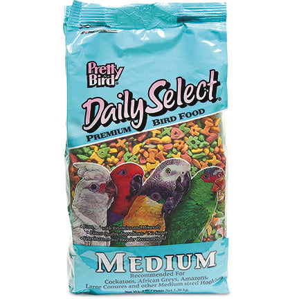 Pretty Bird Daily Select Premium Extruded Bird Food, Medium, 3 lbs