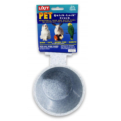 Lixit Quick Lock Crock 10oz Granite