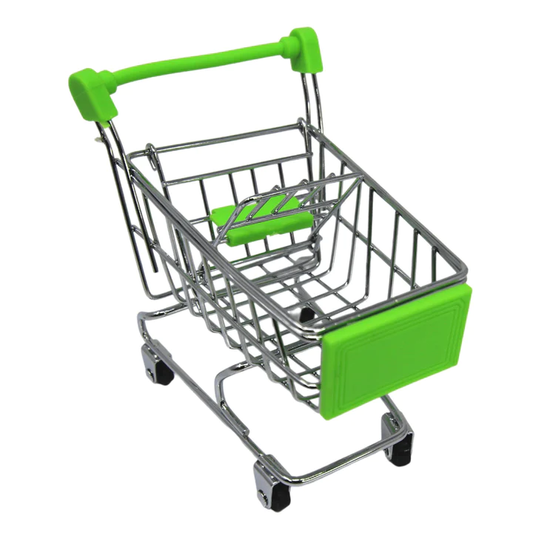 MIINI SHOPPING CART GREEN