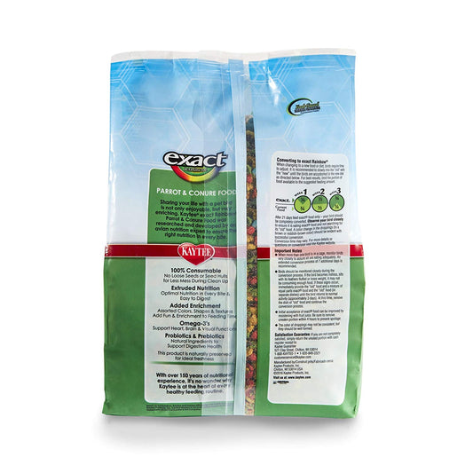 Kaytee Exact Rainbow Daily Diet Parrot & Conure Food, 2.5 lbs