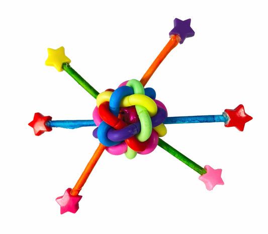 Birds LOVE Shiny Stars Foot Parrot Toy