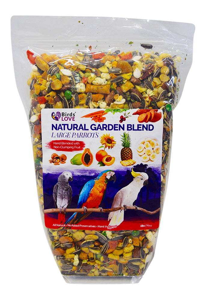 BIRDS LOVE | Bird's Love Natural Garden Blend, 6 lbs | Golden Cockatoo