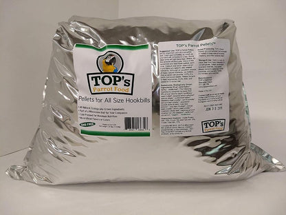 TOP's Organic and GMO-Free on All Tops Listing Titles Parrot Food Pellets for All Size Hookbills, 25 lbs