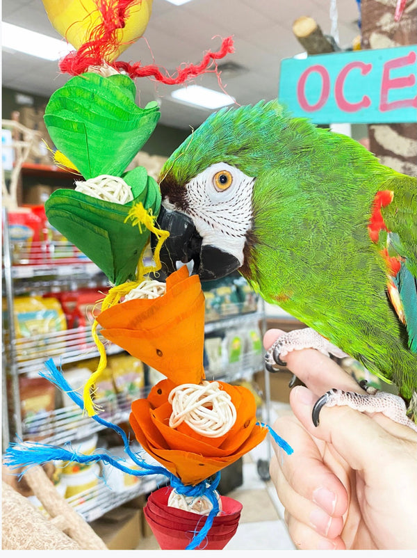 Birds LOVE Flower Tower Parrot Toy