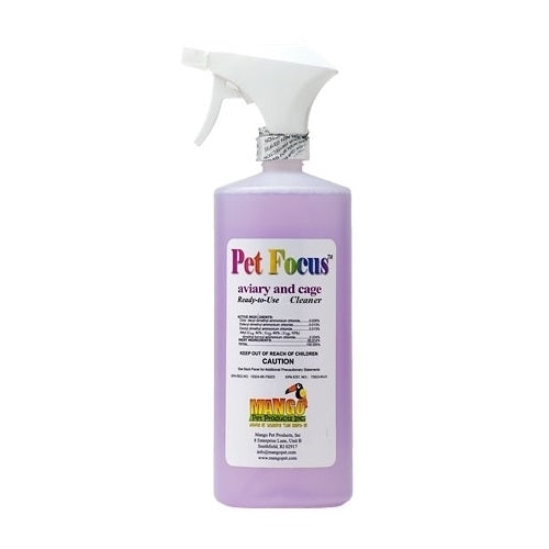 Pet Focus Aviary and Cage Ready-to-Use Cleaner, 32 oz
