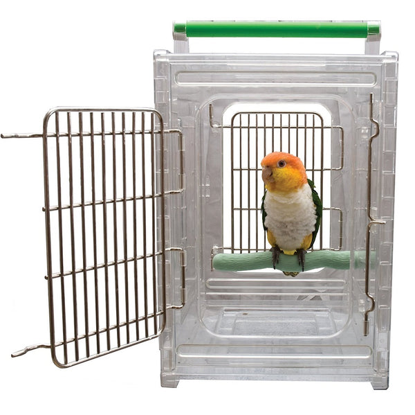 Caitec Perch N GoClear View Bird Carrier And Travel Cage, Small