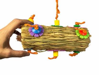 Birds LOVE Coconut Fiber Burrito Parrot Toy