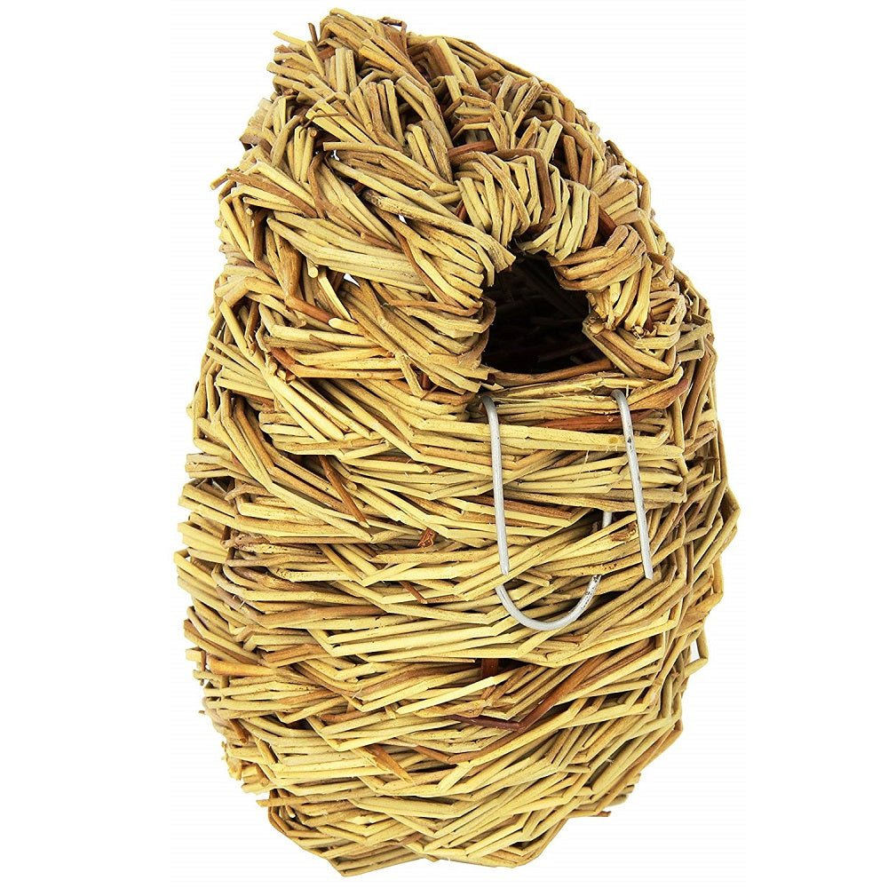 Natural Fiber Parakeet Covered Twig Nest, Large