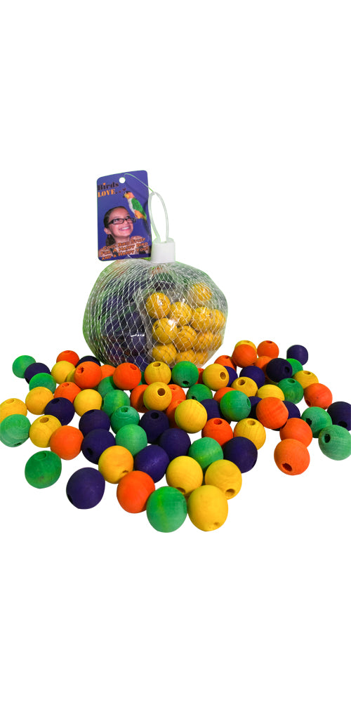 Wooden Beads DIY 1/2in 100pc