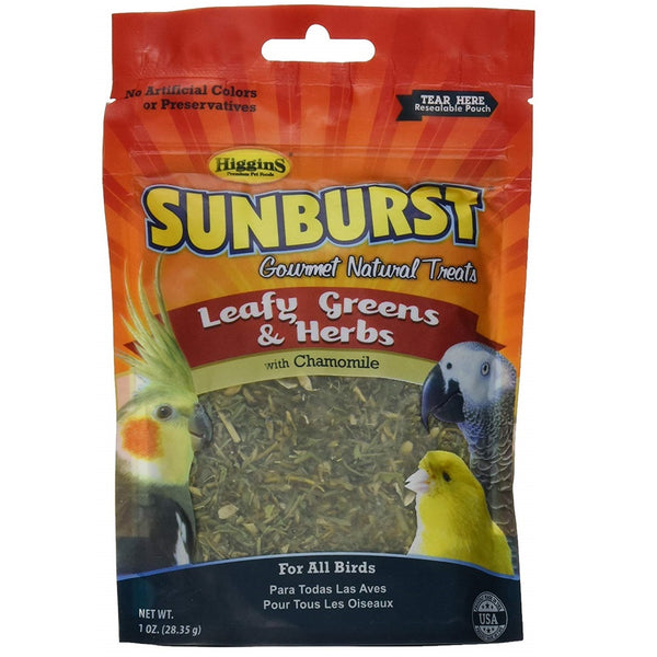 Higgins Sunburst Leafy Greens & Herbs Gourmet Treats, 1 oz