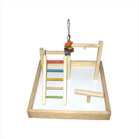 Cage Wood Tabletop Play Station