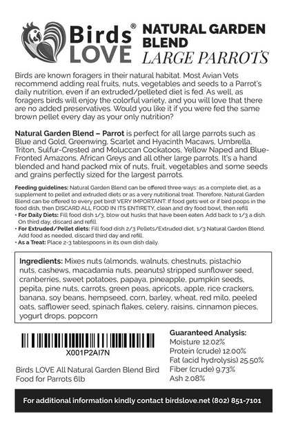 NATURAL GARDEN BLEND LARGE, 2LB