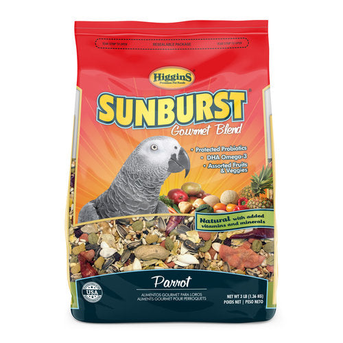 Higgins Sunburst Gourmet Food Mix for Parrots, 3 lbs
