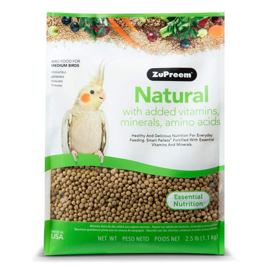 Zupreem Natural for Medium Birds, 2.5 lbs