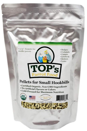 TOP's Parrot Food Small Pellets for Birds - 12oz / 340g
