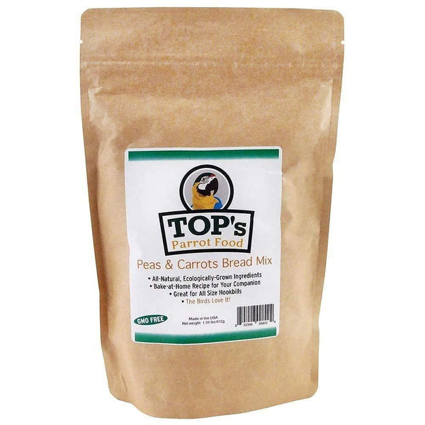 TOP's Organic and GMO-Free on All Tops Listing Titles Peas & Carrots Bread Mix