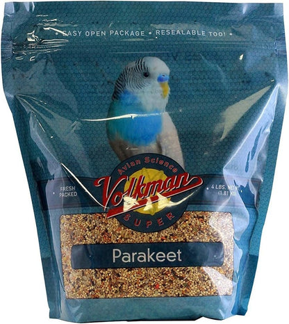Volkman Avian Science Super Parakeet Bird Food 4lb